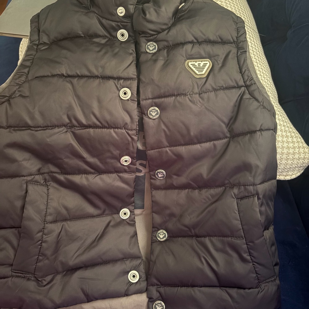 Kids Black Puffer Vest